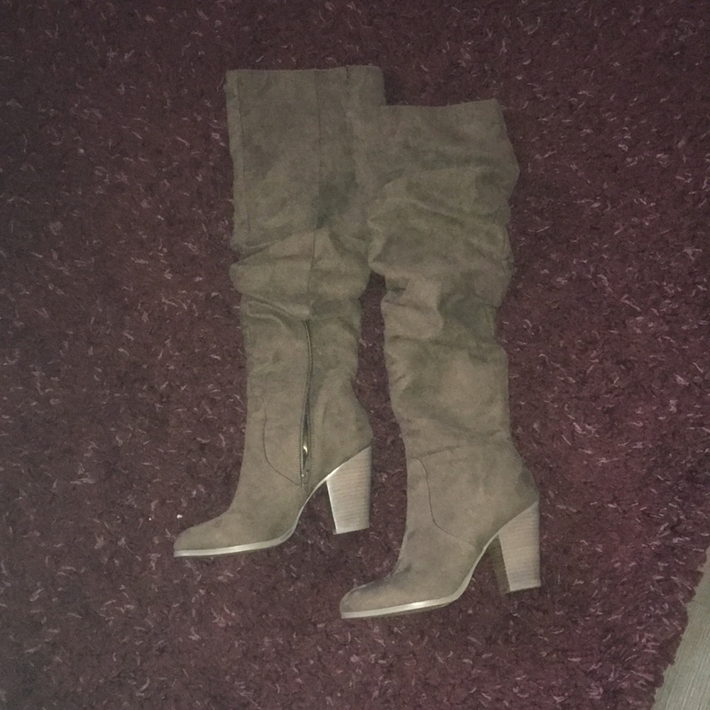 Carlos Santana over the knee boots